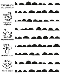 Papel de Parede Adesivo Escandinavo Preto