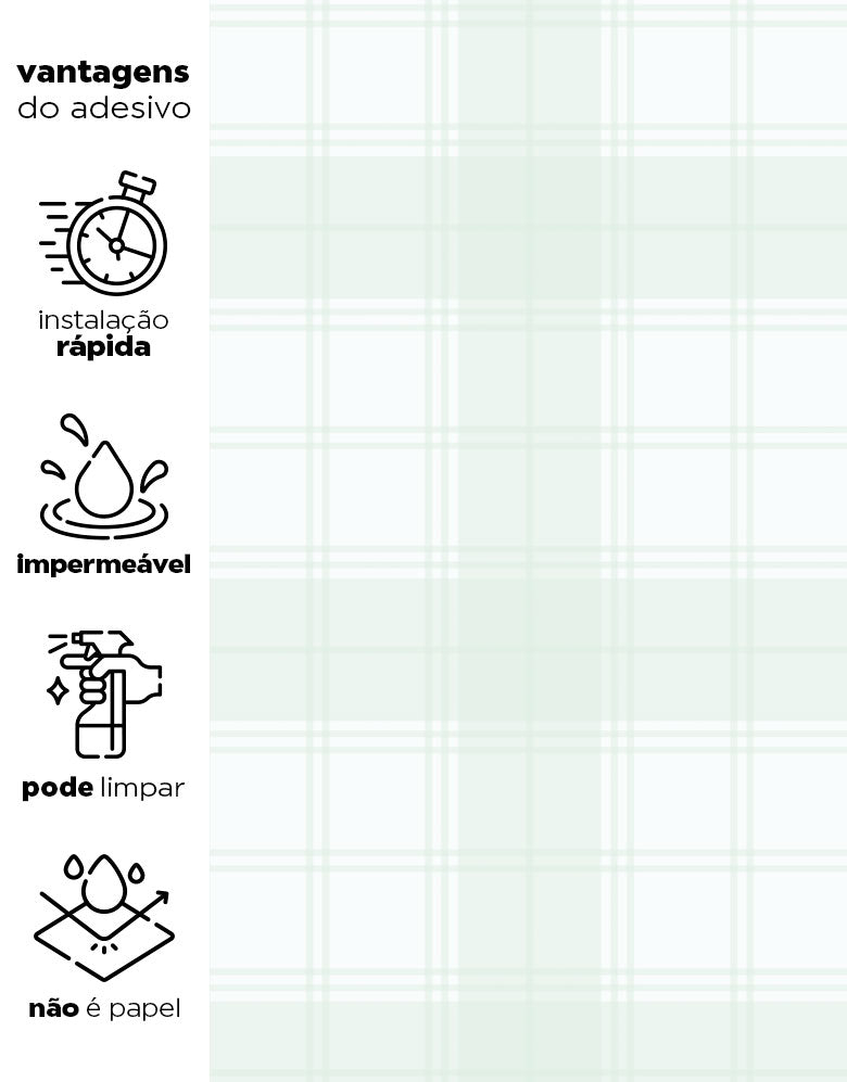 Papel de Parede Adesivo Xadrez Limonada