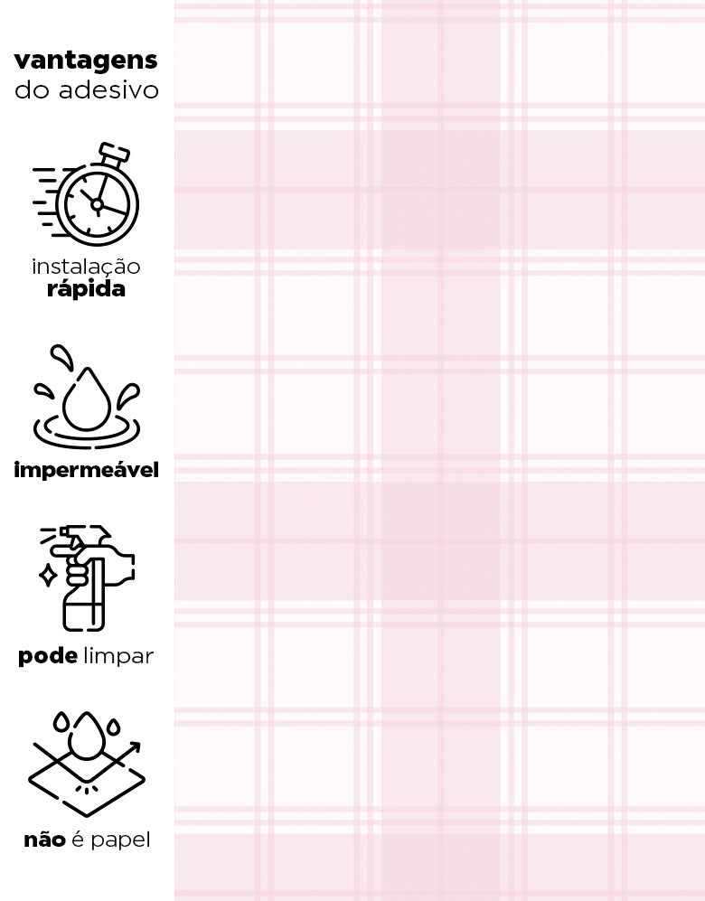 Papel de Parede Adesivo Xadrez Condessa