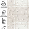 KIT DE 4 ROLOS - 3,00m x 50cm - Papel de Parede Adesivo Xadrez Feno