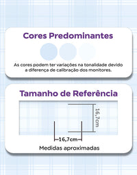 KIT DE 2 ROLOS - 3,00m x 50cm - Papel de Parede Adesivo Xadrez Inverno
