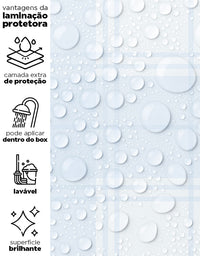 KIT DE 2 ROLOS - 3,00m x 50cm - Papel de Parede Adesivo Xadrez Inverno