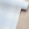 KIT DE 2 ROLOS - 3,00m x 50cm - Papel de Parede Adesivo Xadrez Inverno
