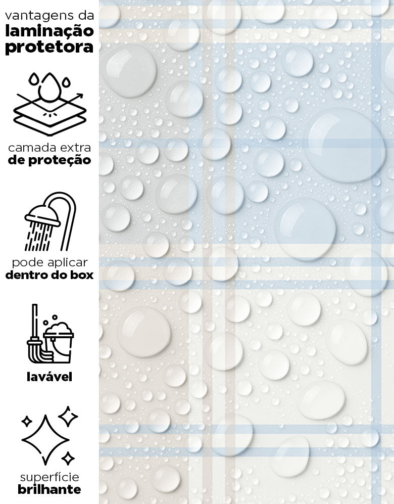 Papel de Parede Adesivo Xadrez Cafuné