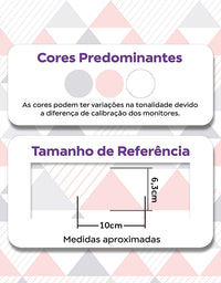 Papel de Parede Adesivo Triângulos Rosa