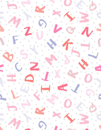 Papel de Parede Adesivo Alfabeto Menina