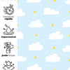 Papel de Parede Adesivo Sonhos nas Nuvens - Sem Película 2,50m x 50cm