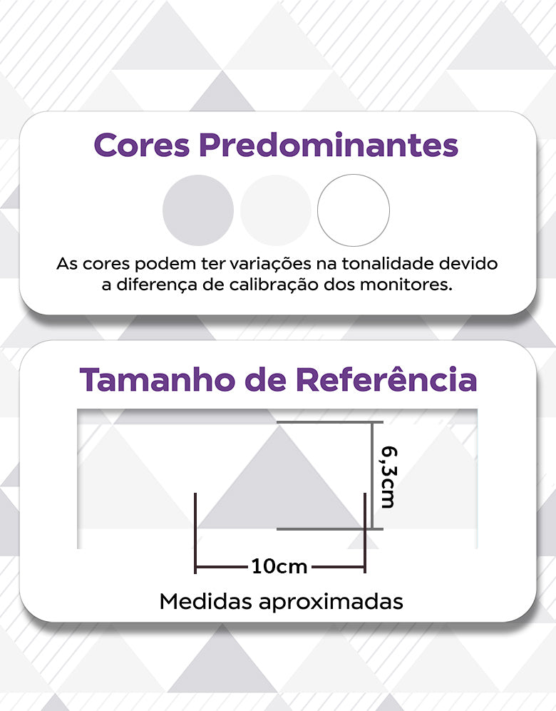 Papel de Parede Adesivo Triângulos Cinza