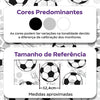 KIT DE 4 ROLOS - 3,00m x 50cm - Papel de Parede Adesivo Bolas de Futebol