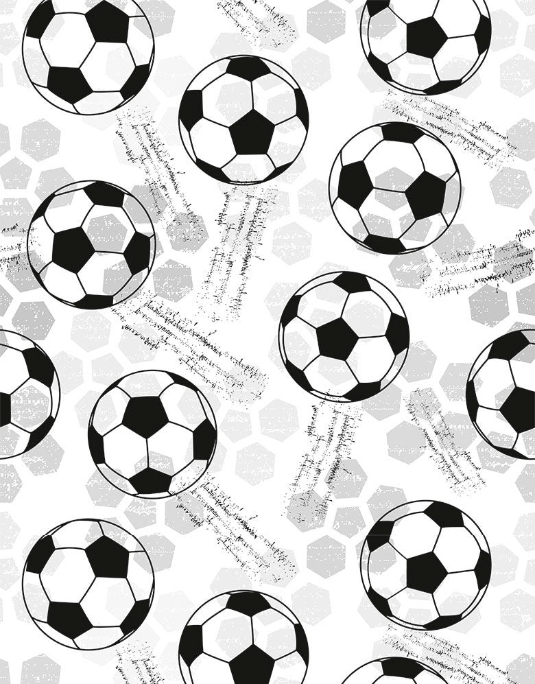 Papel de Parede Adesivo Bolas de Futebol