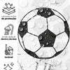 Papel de Parede Adesivo Bolas de Futebol
