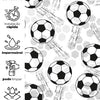 KIT DE 4 ROLOS - 3,00m x 50cm - Papel de Parede Adesivo Bolas de Futebol