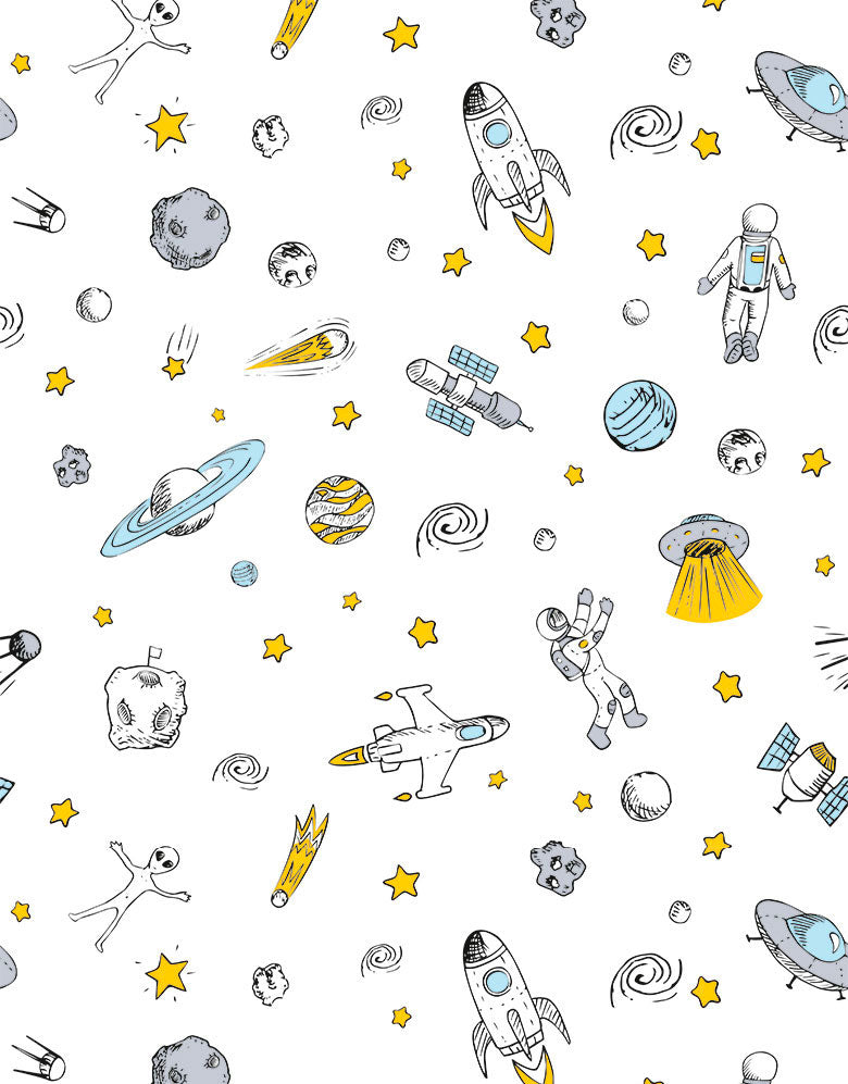 Papel de Parede Adesivo Astronauta