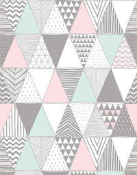 Papel de Parede Adesivo Triângulos Estampados