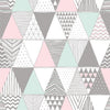 Papel de Parede Adesivo Triângulos Estampados