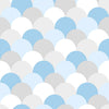 Papel de Parede Adesivo Escamas Azul E Cinza