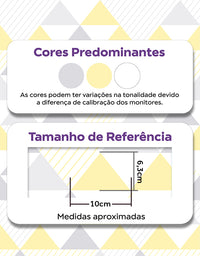 Papel de Parede Adesivo Triângulos Amarelos