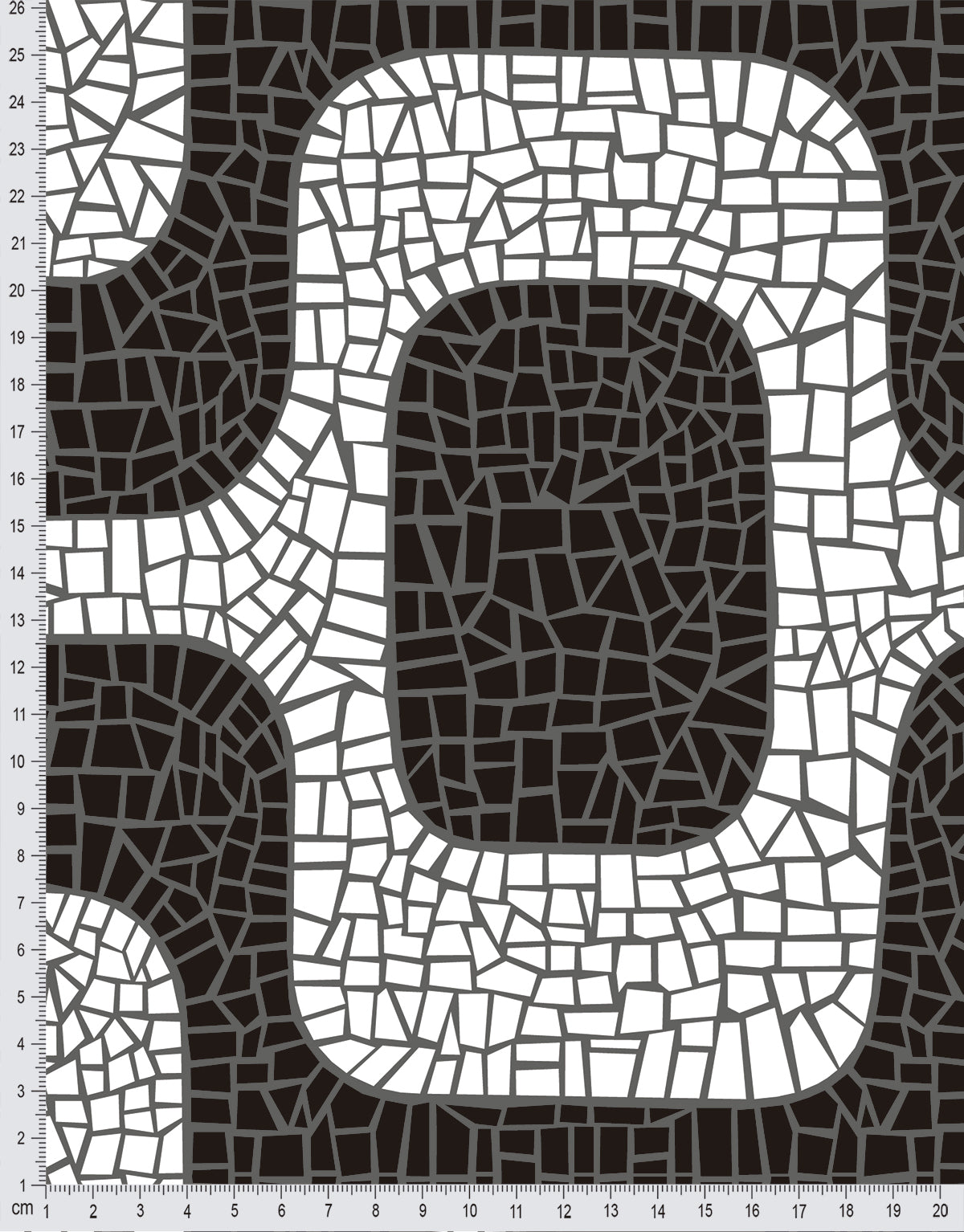Papel de Parede Adesivo Mosaico Geométrico