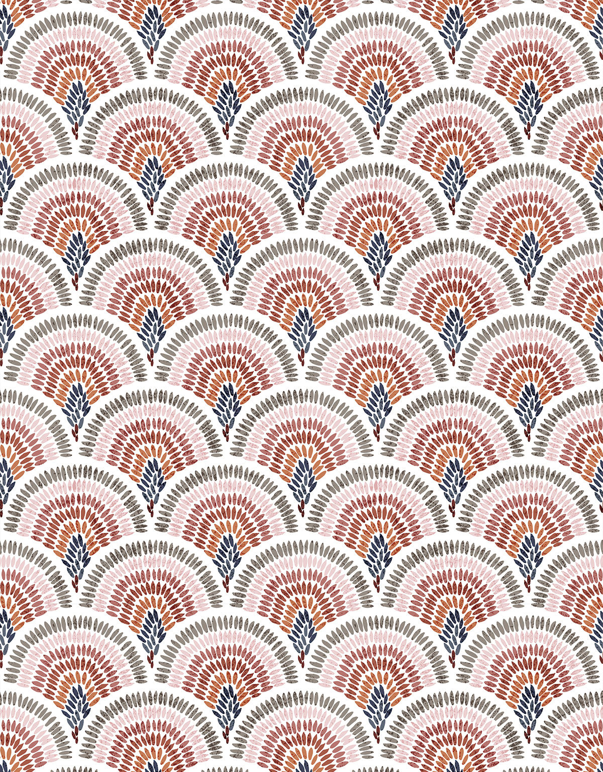 Papel de Parede Adesivo Boho Leque