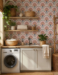 Papel de Parede Adesivo Boho Leque
