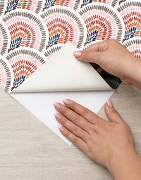 Papel de Parede Adesivo Boho Leque