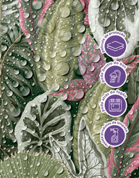 Papel de Parede Adesivo Folhagem Tropical