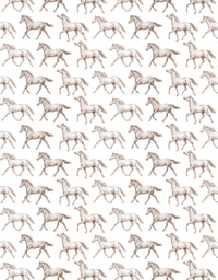 Papel de Parede Adesivo Cavalos Vintage