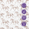 Papel de Parede Adesivo Cavalos Vintage