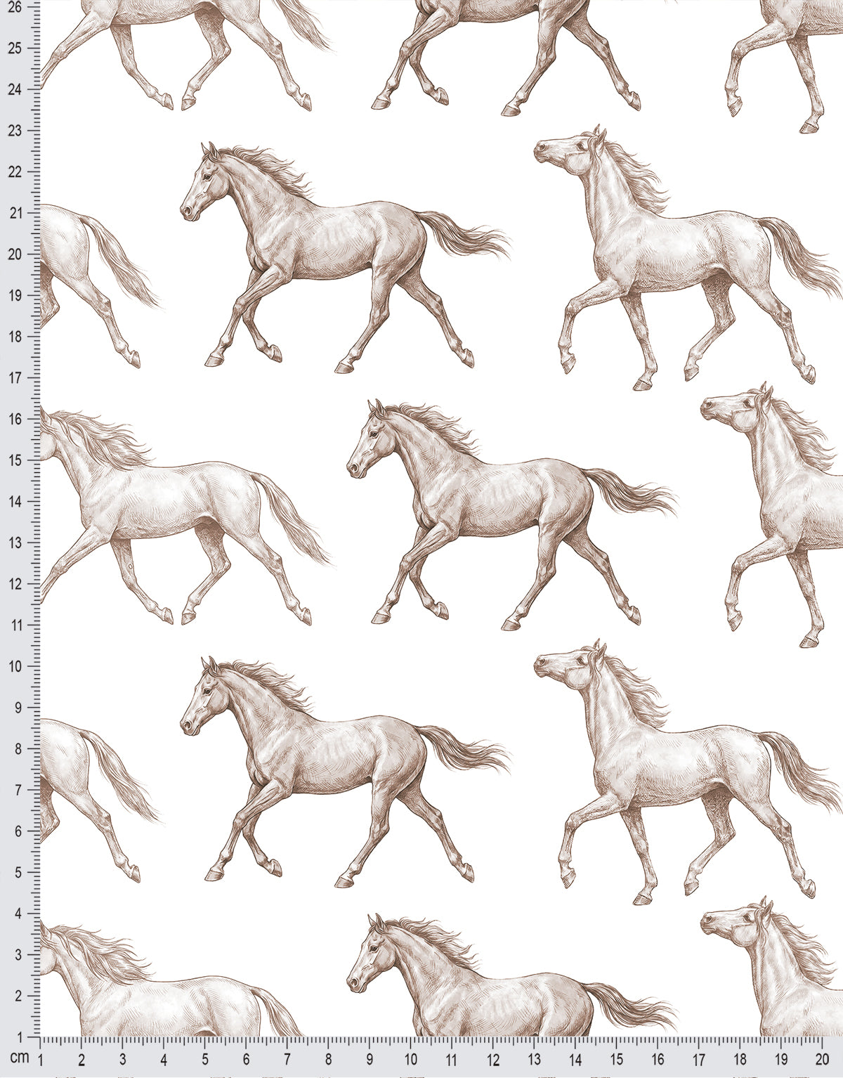 Papel de Parede Adesivo Cavalos Vintage