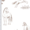 Papel de Parede Adesivo Cavalos no Campo Nude
