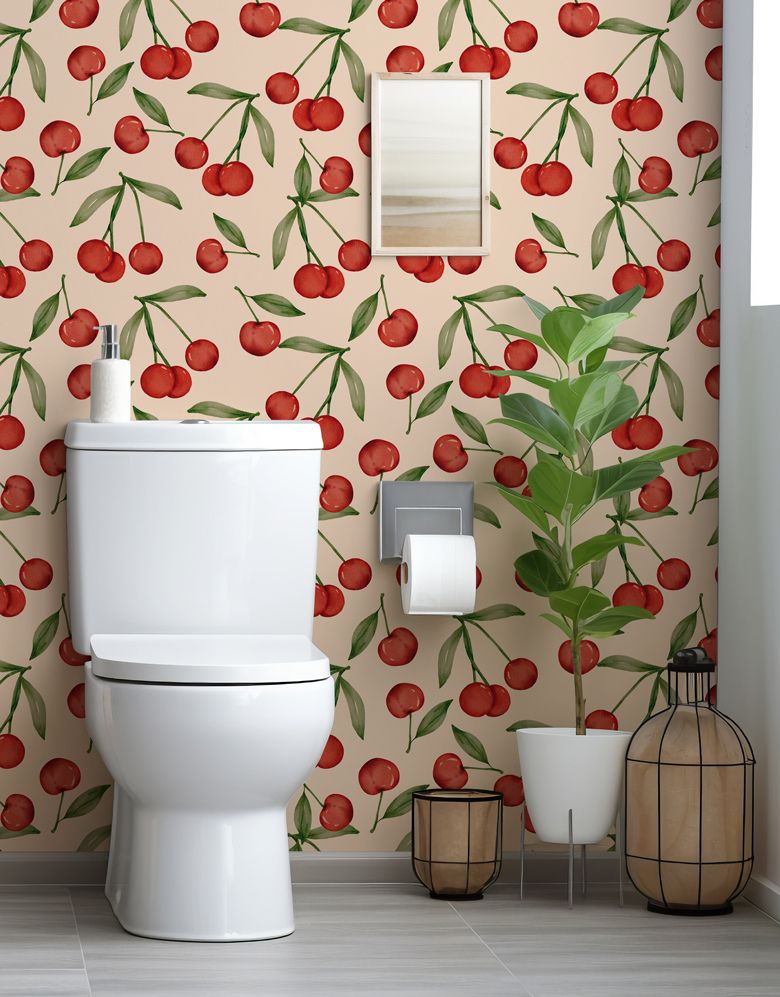 Papel de Parede Cherry Vintage