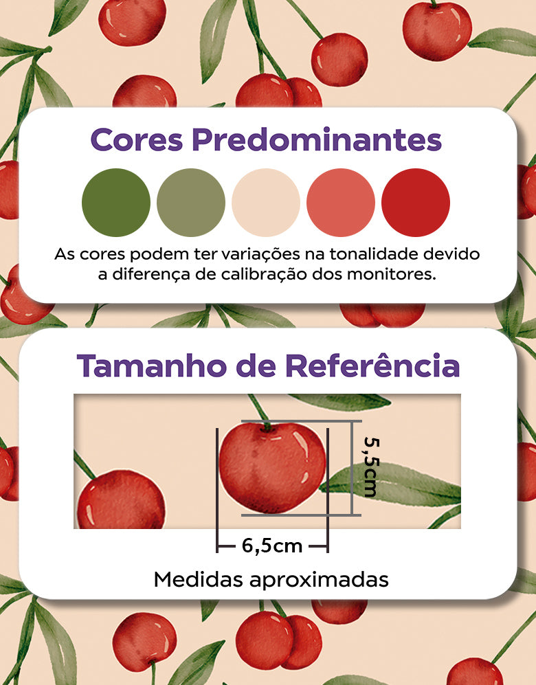 Papel de Parede Cherry Vintage