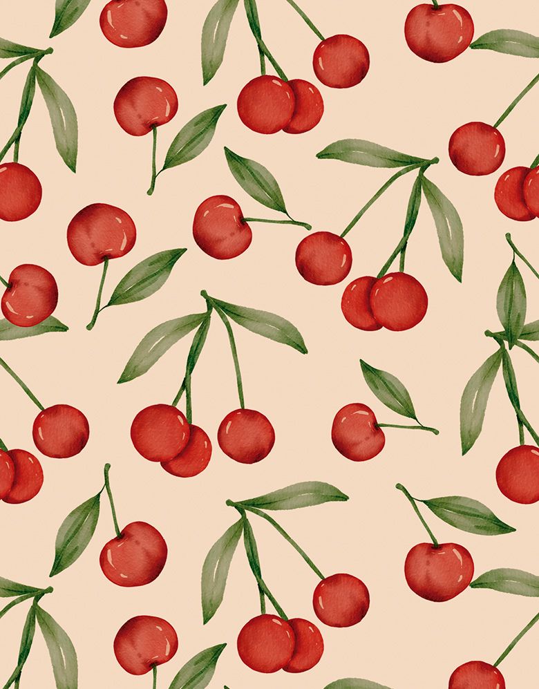 Papel de Parede Cherry Vintage