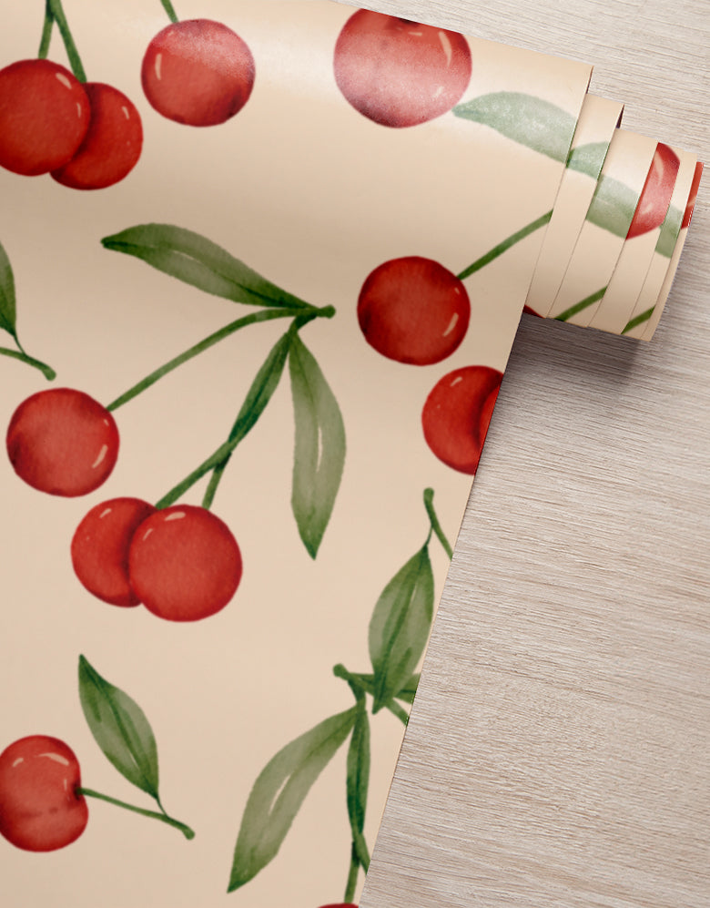 Papel de Parede Cherry Vintage