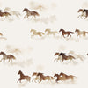 Papel de Parede Adesivo Cavalos Aquarela
