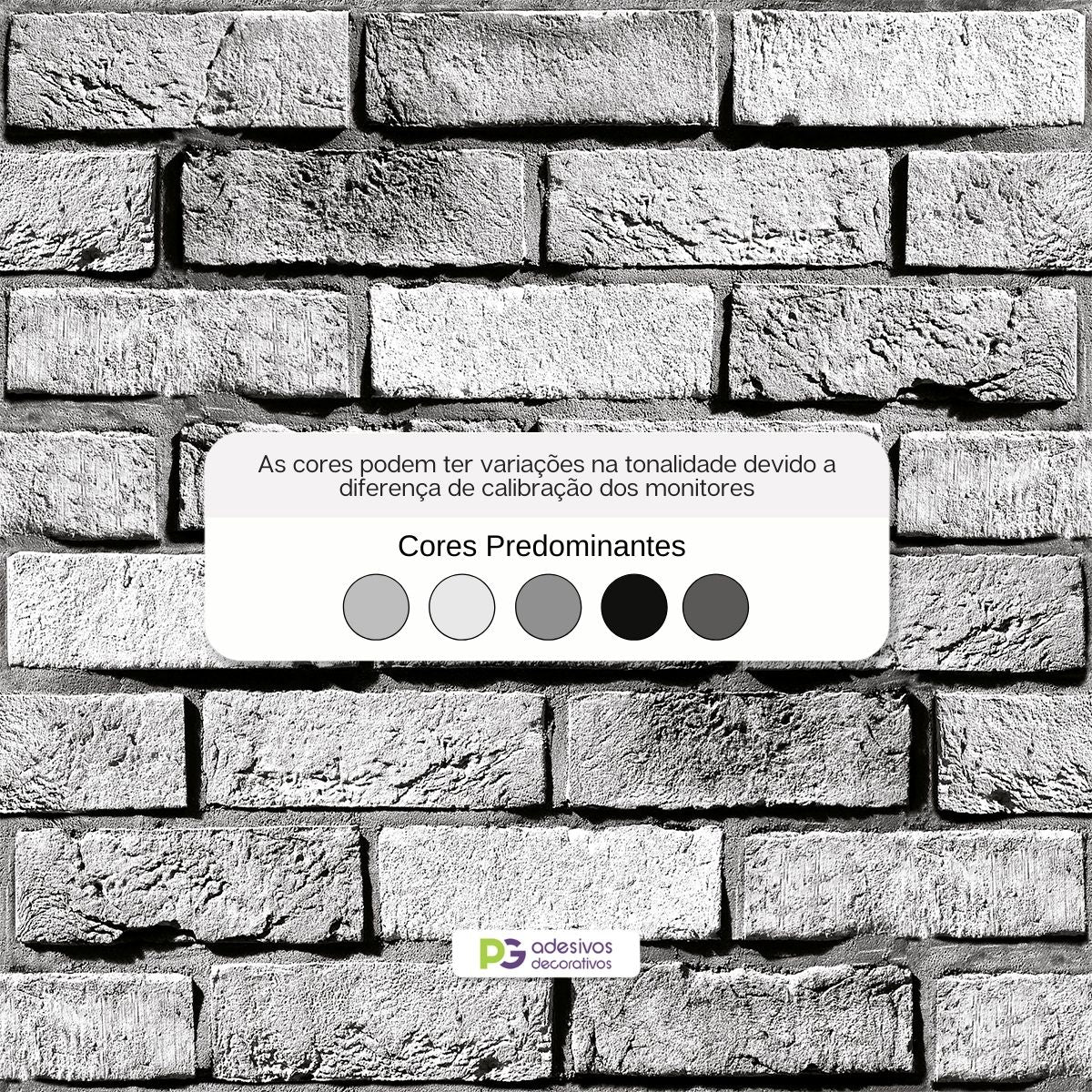 Papel de Parede Adesivo Tijolinhos Cimento Queimado