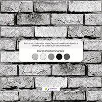 Papel de Parede Adesivo Tijolinhos Cimento Queimado