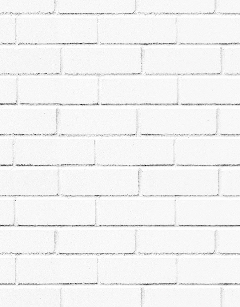 Papel de Parede Adesivo Tijolinho Branco