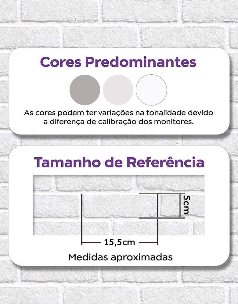 KIT DE 6 ROLOS - 1,50m x 50cm - Papel De Parede Adesivo Tijolinho Branco Milão