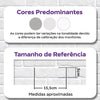 KIT DE 6 ROLOS - 1,50m x 50cm - Papel De Parede Adesivo Tijolinho Branco Milão