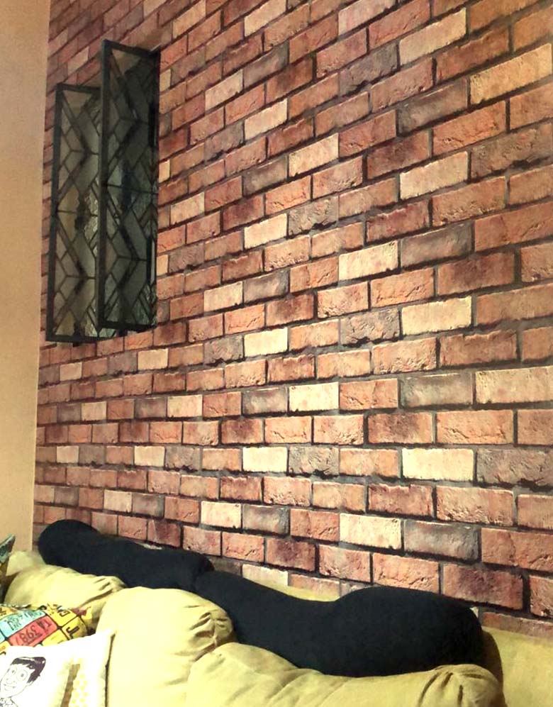 Papel de Parede Adesivo Tijolinho a Vista Roma