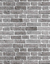 Papel de Parede Adesivo Tijolinho Cinza