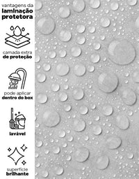 KIT DE 5 ROLOS - 1,50m x 50cm - Papel de Parede Adesivo Cimento Queimado