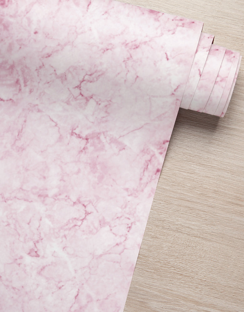 Papel de Parede Adesivo Mármore Rosa