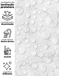 Papel de Parede Adesivo Mármore Gelo