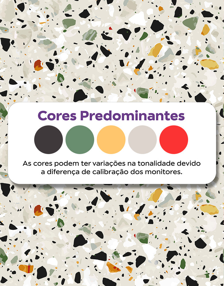 Papel de Parede Granilite Terrazo Esmeralda