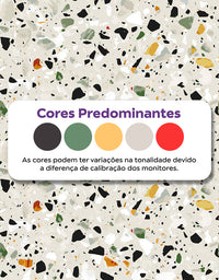 Papel de Parede Granilite Terrazo Esmeralda