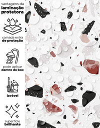 Papel de Parede Terrazzo Granilite Quartzo