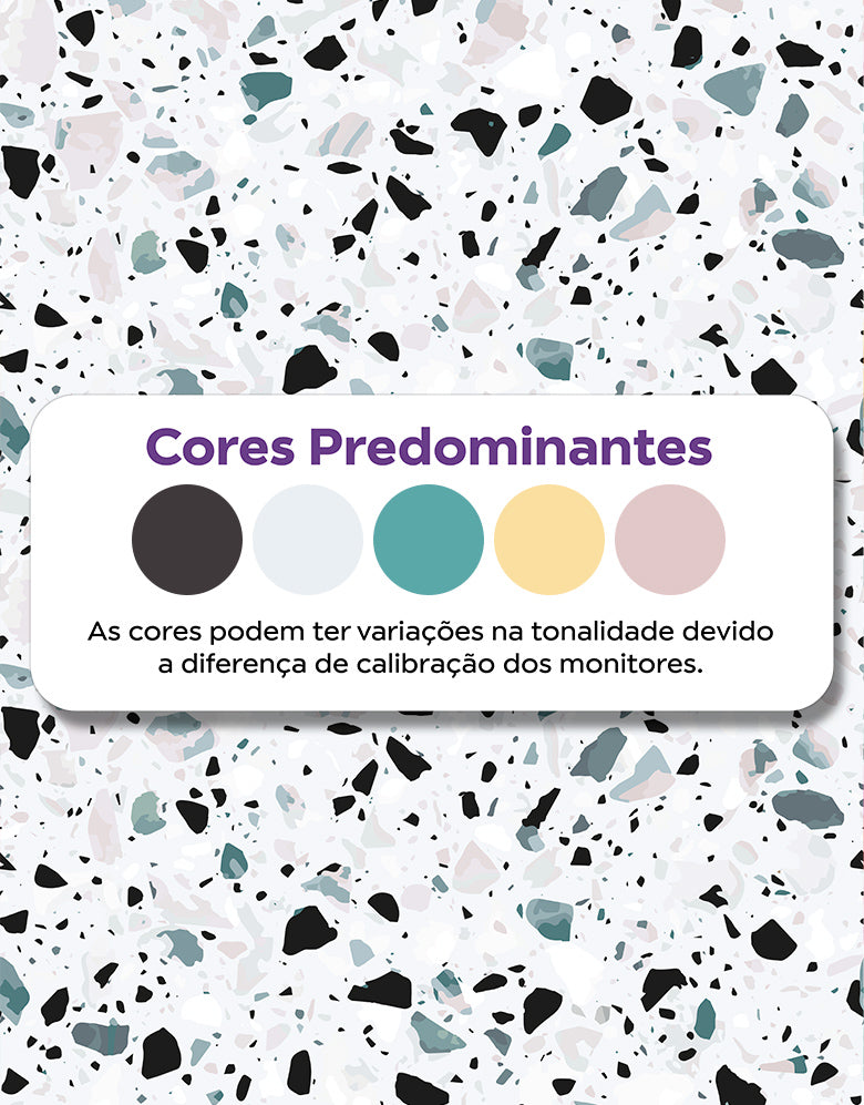 Papel de Parede Adesivo Granilite Terrazzo Tanzanita