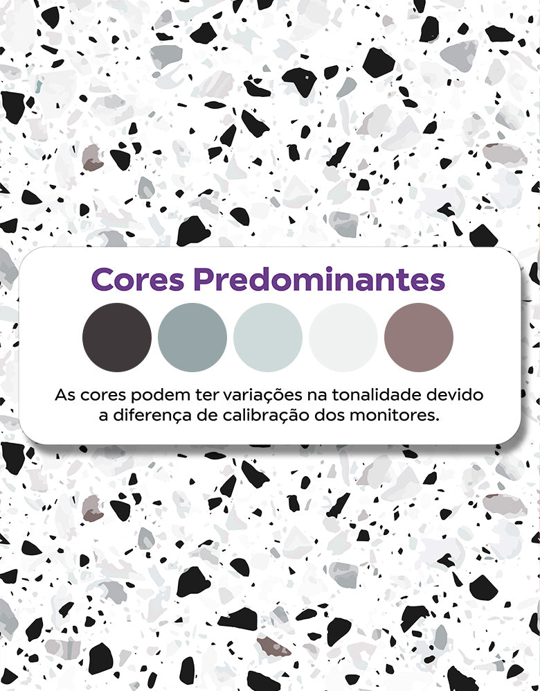 Papel de Parede Adesivo Terrazzo Granilite Rutilo